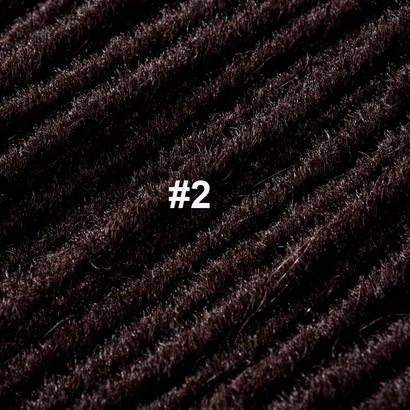 #2 Silike Goddess искусственные локоны в стиле Crochet косички 14 18 дюймов мягкие натуральные предварительно петлевые синтетические косички для наращивания волос 24 стойки/упаковка - Цвет: #2