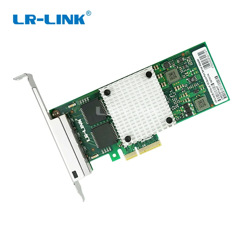 LR-LINK 9714HT Gigabit Ethernet Card Quad Port RJ45 PCI-Express Server Adapter Network Controller Intel I350-T4 Compatible