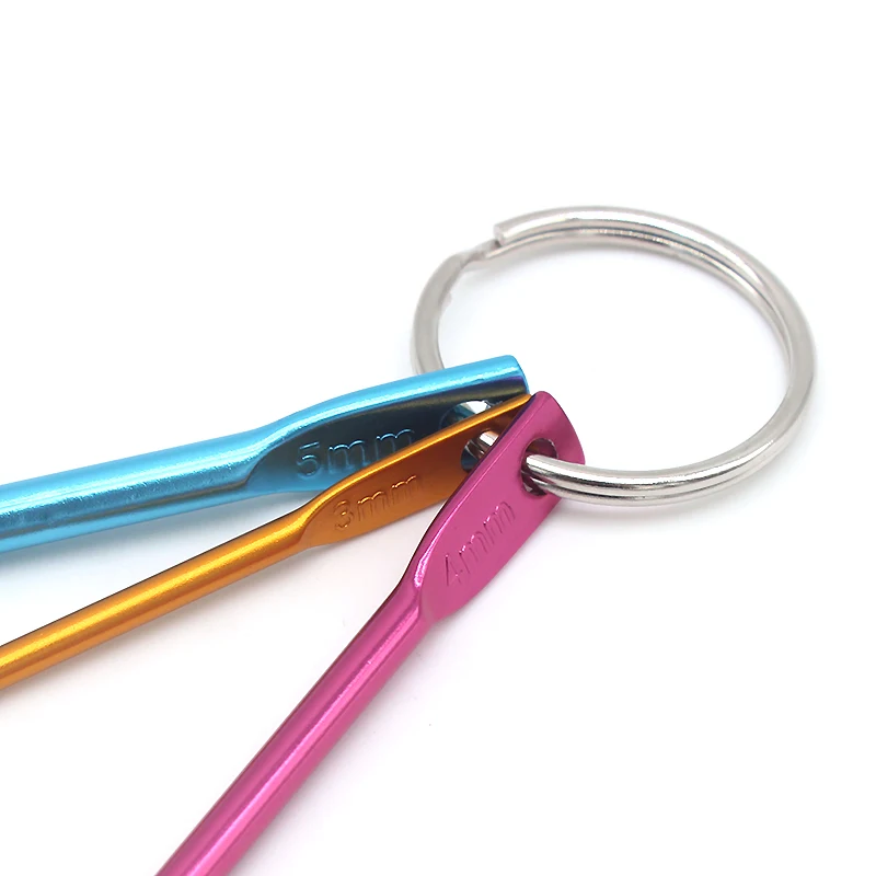 Разноцветные спицы DONYAMY для рукоделия мини алюминиевый крючок вязания