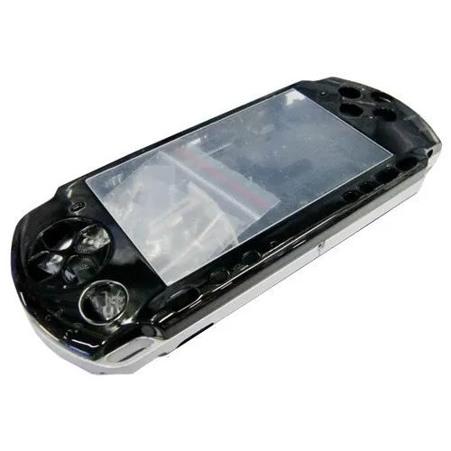 Черный корпус Корпус Лицевая панель чехол Замена для Sony PSP 3000 консоль|housing shell|housing