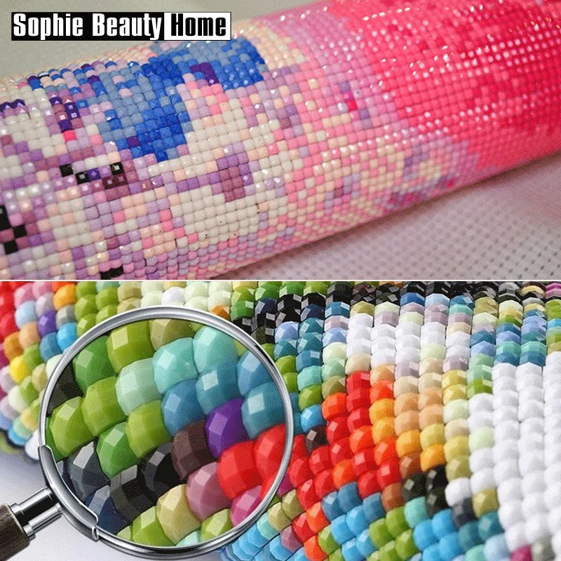 

5pcs Full Square Round Drill 5D DIY Diamond Painting Aniaml Leopard Multi-picture Combination 3D Embroidery Mosaic Decor