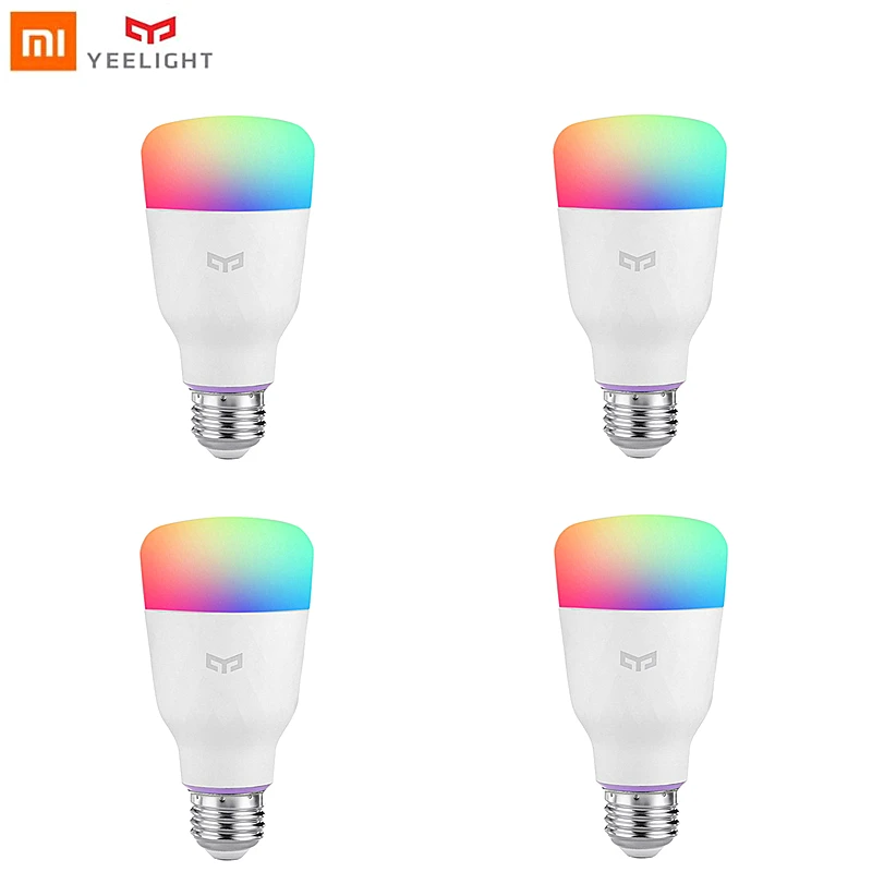 Yeelight лампа светодиодная цветная 10 Вт E27 xiaomi умный дом RGB wifi управление для