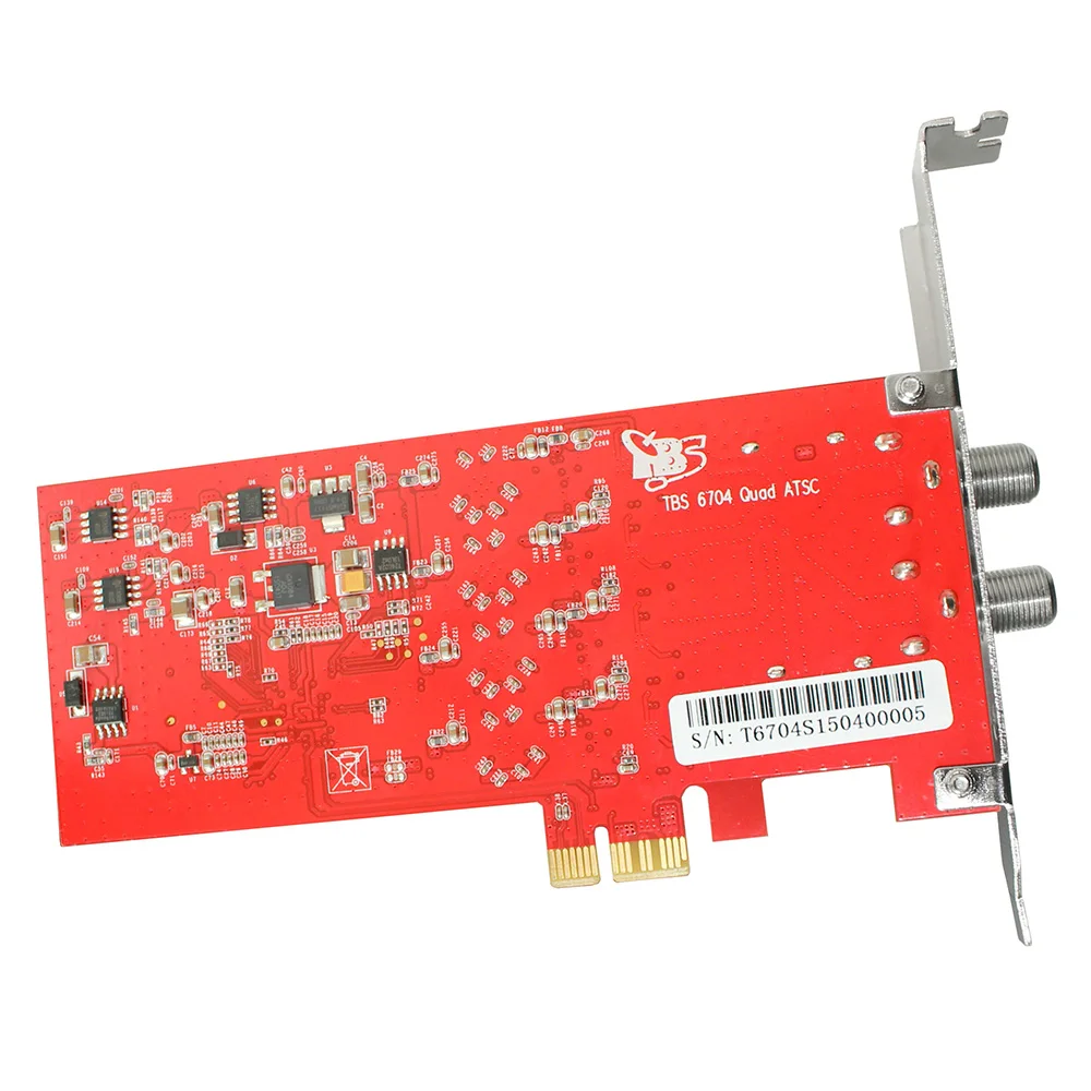 TBS6704 ATSC/Clear QAM четырехъядерный тюнер PCIe Card для приема