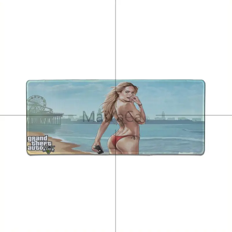 Крутой игровой коврик для мыши MaiYaCa с GTA 5 Beach girl мягкий резиновый профессиональный