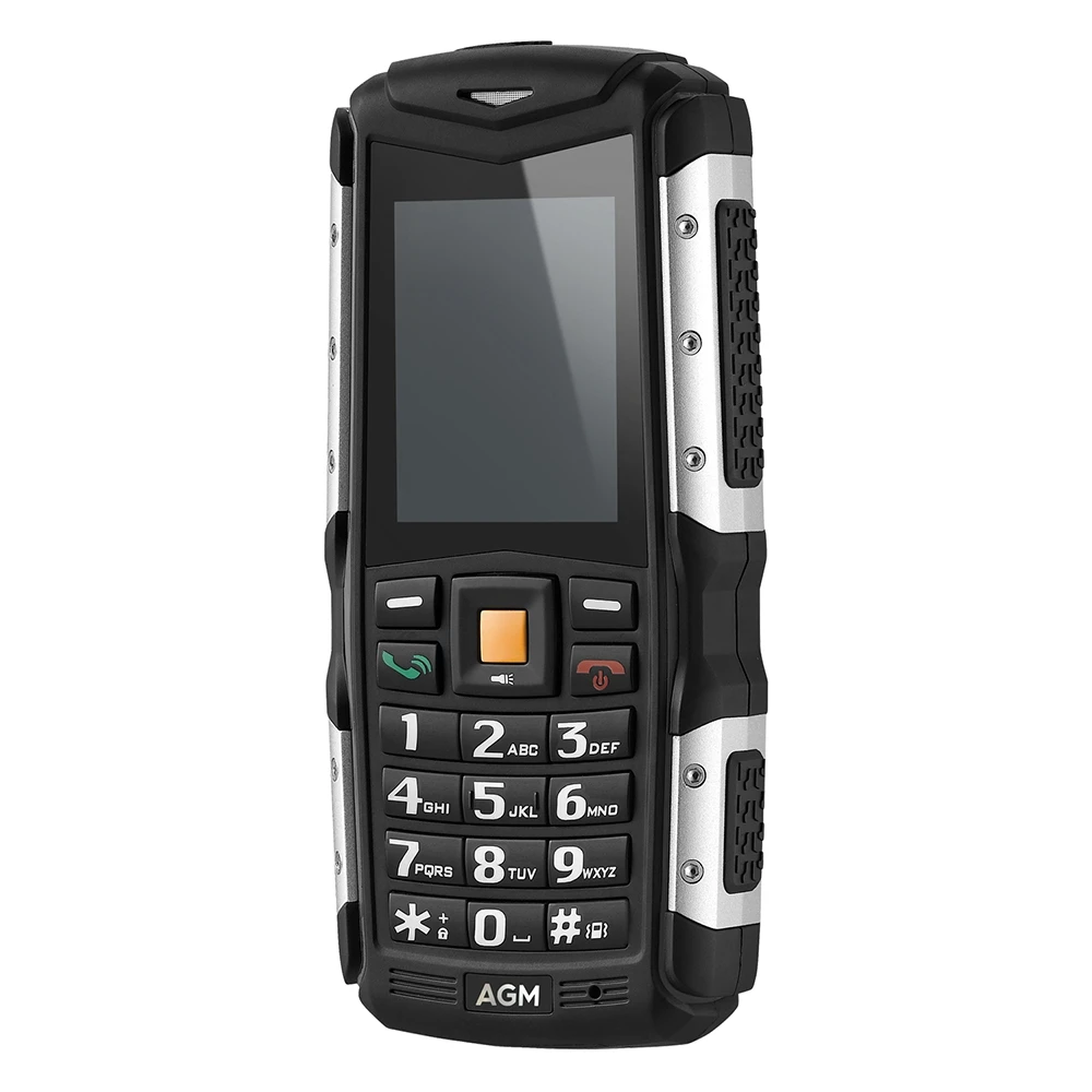 Оригинал AGM M1 3 г бар телефон Dual Sim 2.0 дюймов IP68 Водонепроницаемый пыли