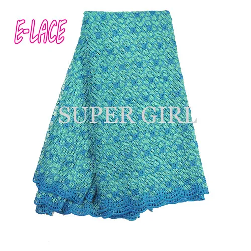 Гипюр Кружево Ткань с вышивкой процесс 5 ярдов Африканский 2017 высокого качества