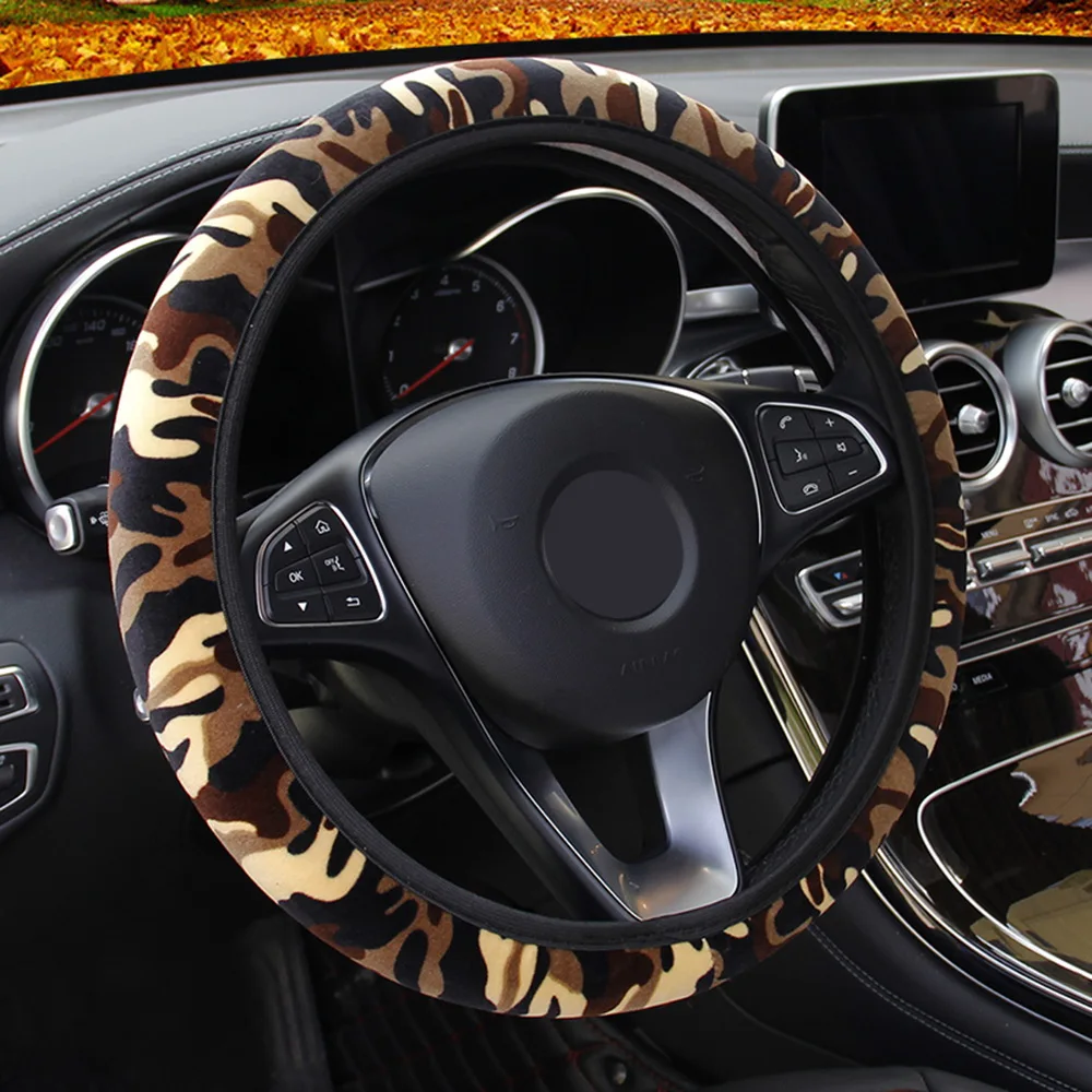DIY камуфляжный чехол на руль автомобиля подходит для большинства автомобилей