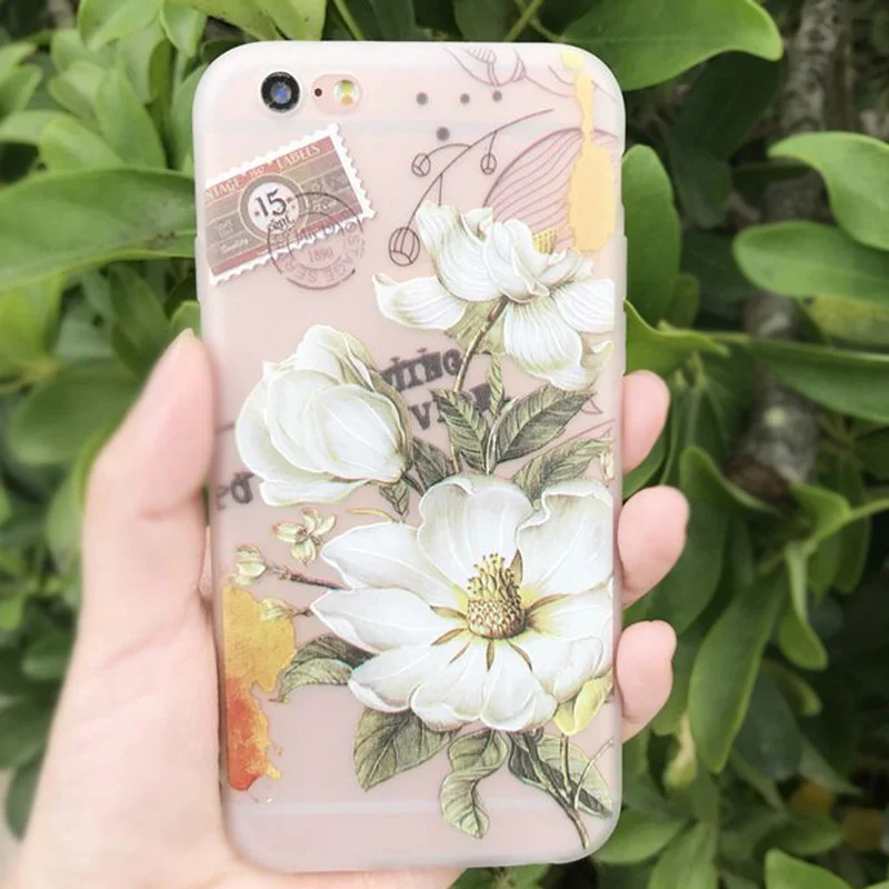 Ультратонкий чехол для iPhone X 9 8 7 Plus 6G 6S 5S SE рельефные мягкие Защитные чехлы Samsung S8 S9