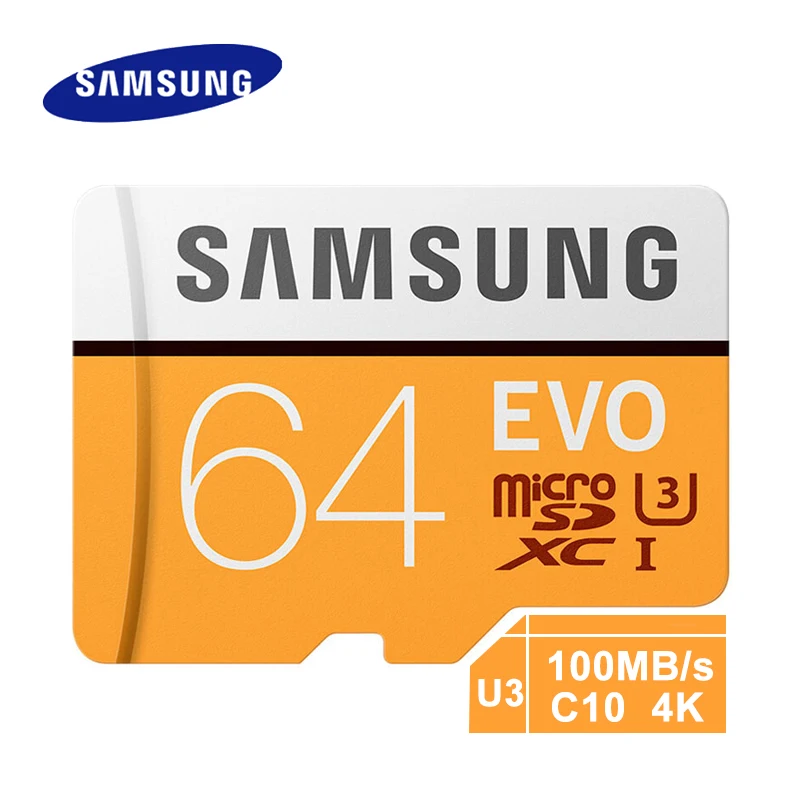 Карта micro sd SAMSUNG EVO 128 ГБ 32 класс 10 карта памяти UHS 1 256 tf флеш 64 ГБ|Карты памяти| |