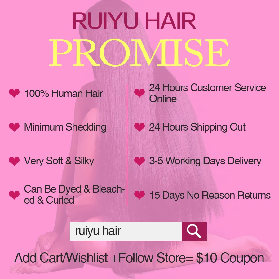 

RUIYU Ombre Hair Bundles 1b/#27/#99/1B/Burgundy/613# 3Pcs Brazilian Hair Weave Bundles Non Remy Straight Human Hair Extensions