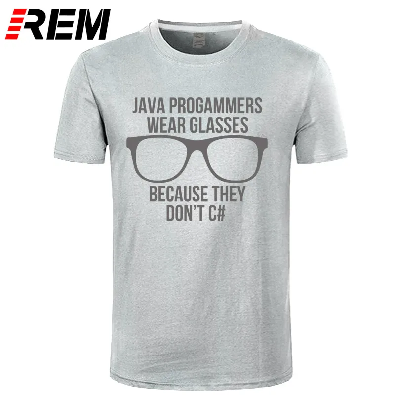 Java программист короткий рукав Футболка Подростковая хип хоп Camisa хлопок o-образным вырезом Мужская футболка для группы - Цвет: gray gray