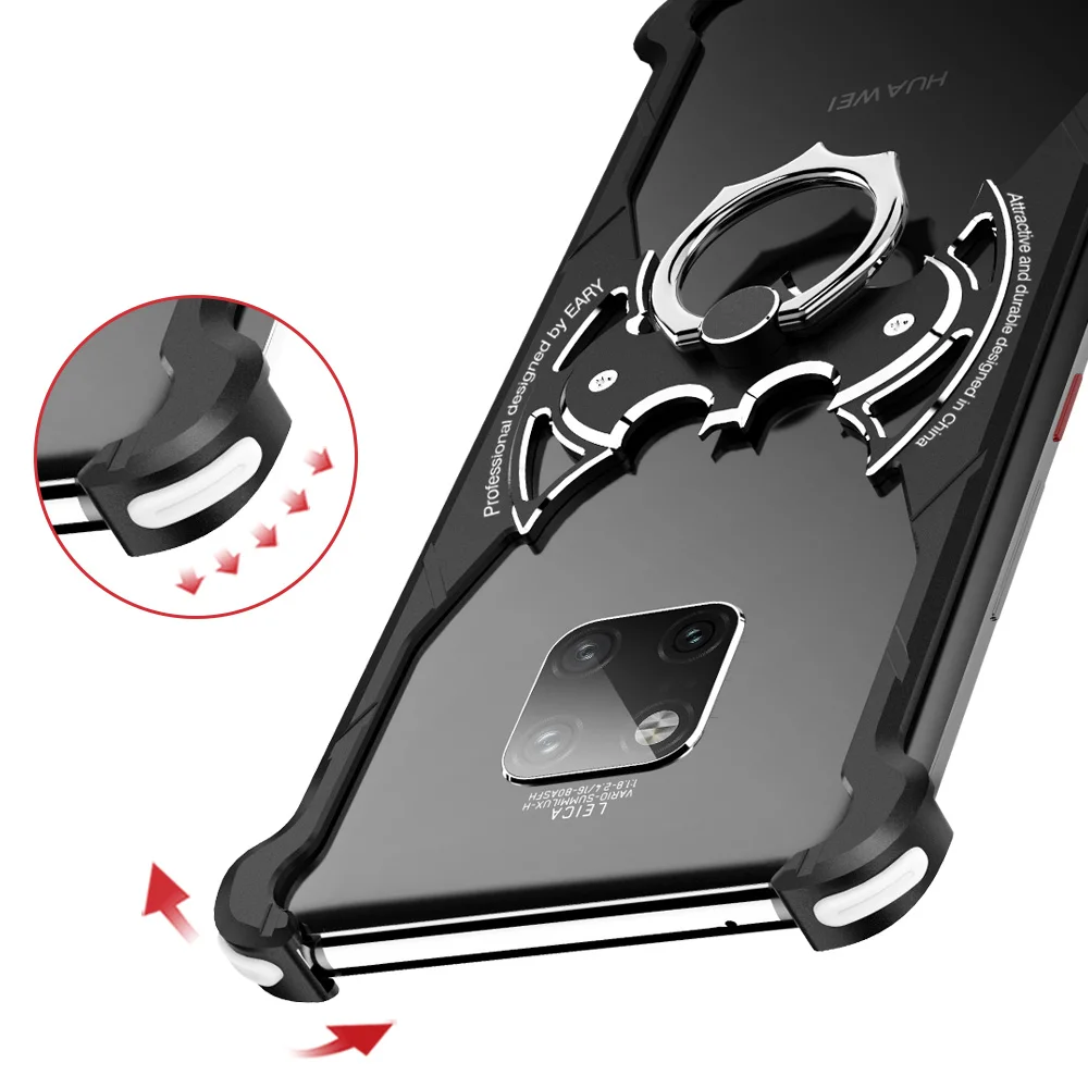 Металлический чехол OATSBASF в форме летучей мыши для Huawei p30 6 1 дюйма индивидуальный