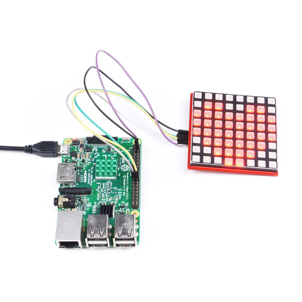 Новейшие высокое качество 52Pi RGB 8x8 матричный RPI СВЕТОДИОДНЫЙ дальнейшему