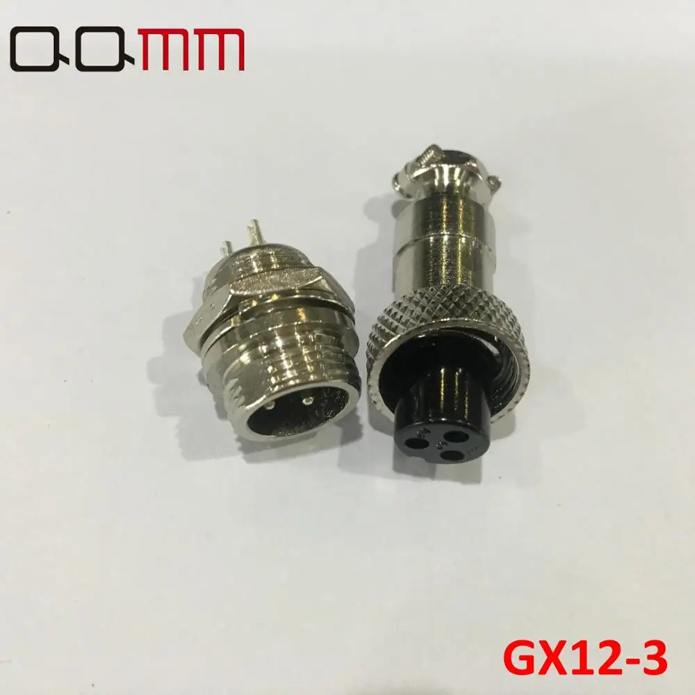 1 комплект 2017 Новый разъем мужской и женский 12 мм провод GX12 3 Pin Авиационная вилка
