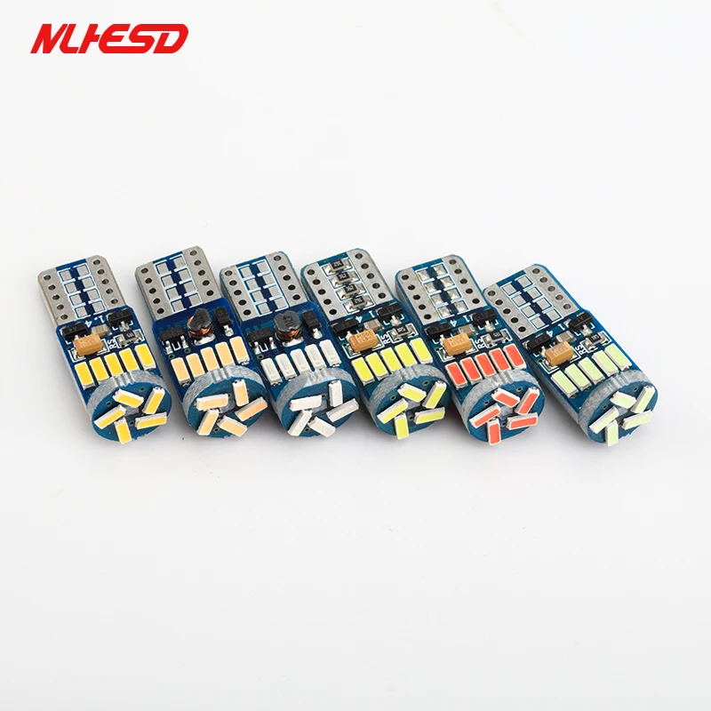 100 шт./лот автомобильные светодиоды T10 canbus LED W5W Canbus t10 led 15smd 4014 светодиодные