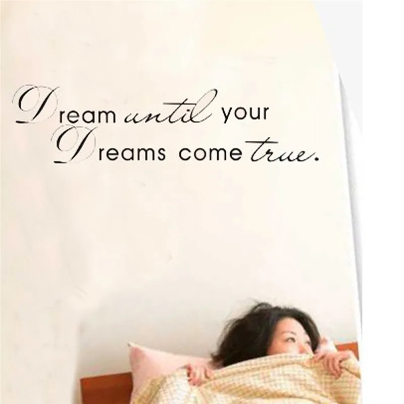 Наклейки на стену Dream Come True домашний декор для школы спальни гостиной - купить по