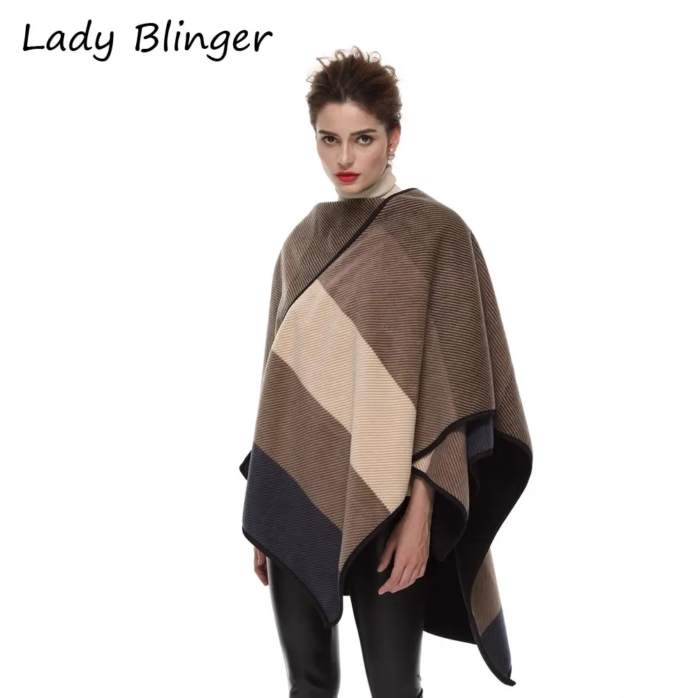 Lady blinger темно серого цвета коричневый широкий диапазон полосатая пеленка для