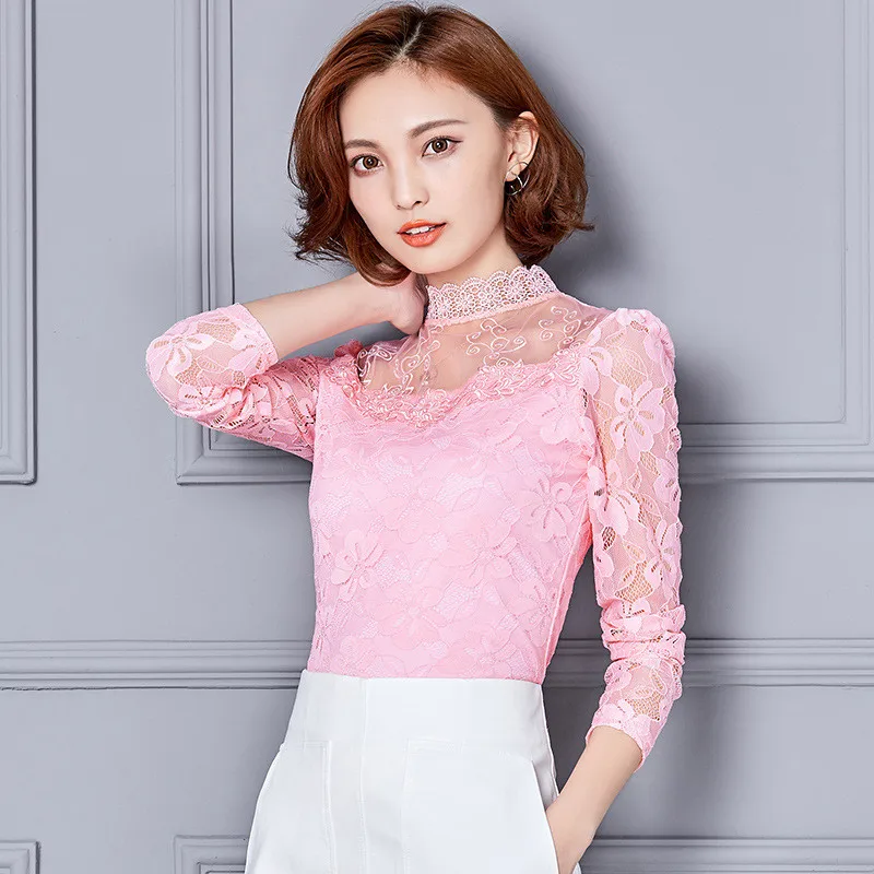 Femininas Blusas женские блузки весна осень модная сексуальная тонкая рубашка топы