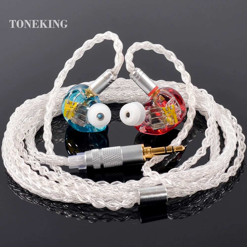 TONEKING 5BA привод в ухо наушник 5 уравновешенного якоря Hi-Fi Monito с MMCX 8-ядерный
