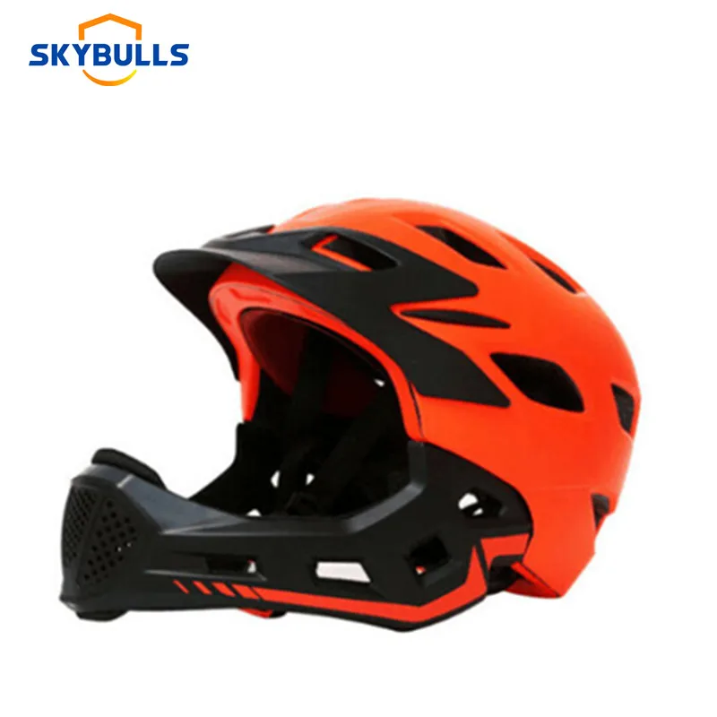 Skybulls шлем велосипедный детский Полнолицевой MTB ультралегкий девочка мальчик