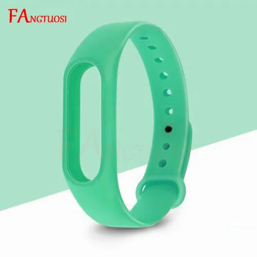 mintgreen Для Xiaomi mi band 2 ремешок для смарт-браслета силиконовые аксессуары браслеты красочные сменный Браслет mi band 2 pulseira - Цвет: mintgreen