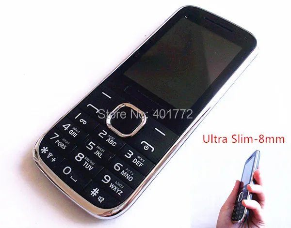 НОВЫЙ Ультра Тонкий Сотовый Телефон 2.4 ''X286 Dual Sim Карты MP3 Fm-радио Камера