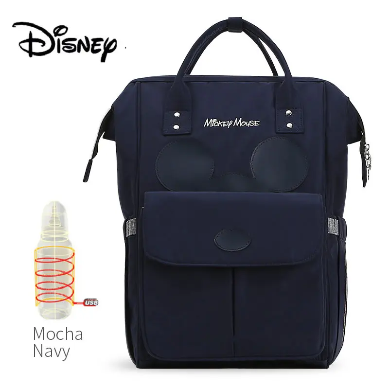 Сумки для подгузников Disney новинка 2019 детские сумки мам с USB бутылкой сумка