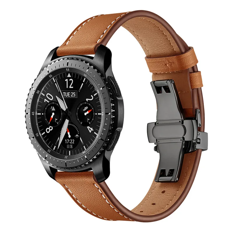 Для Xiaomi huami Amazfit pace/Amazfit Stratos 2 ремешок с кожаной бабочкой для часов samsung galaxy watch 46 мм/gear S3