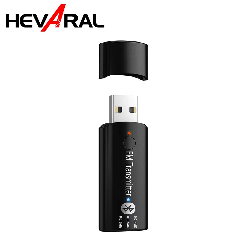 Беспроводной адаптер HEVARAL USB FM передатчик для автомобиля комплект громкой связи