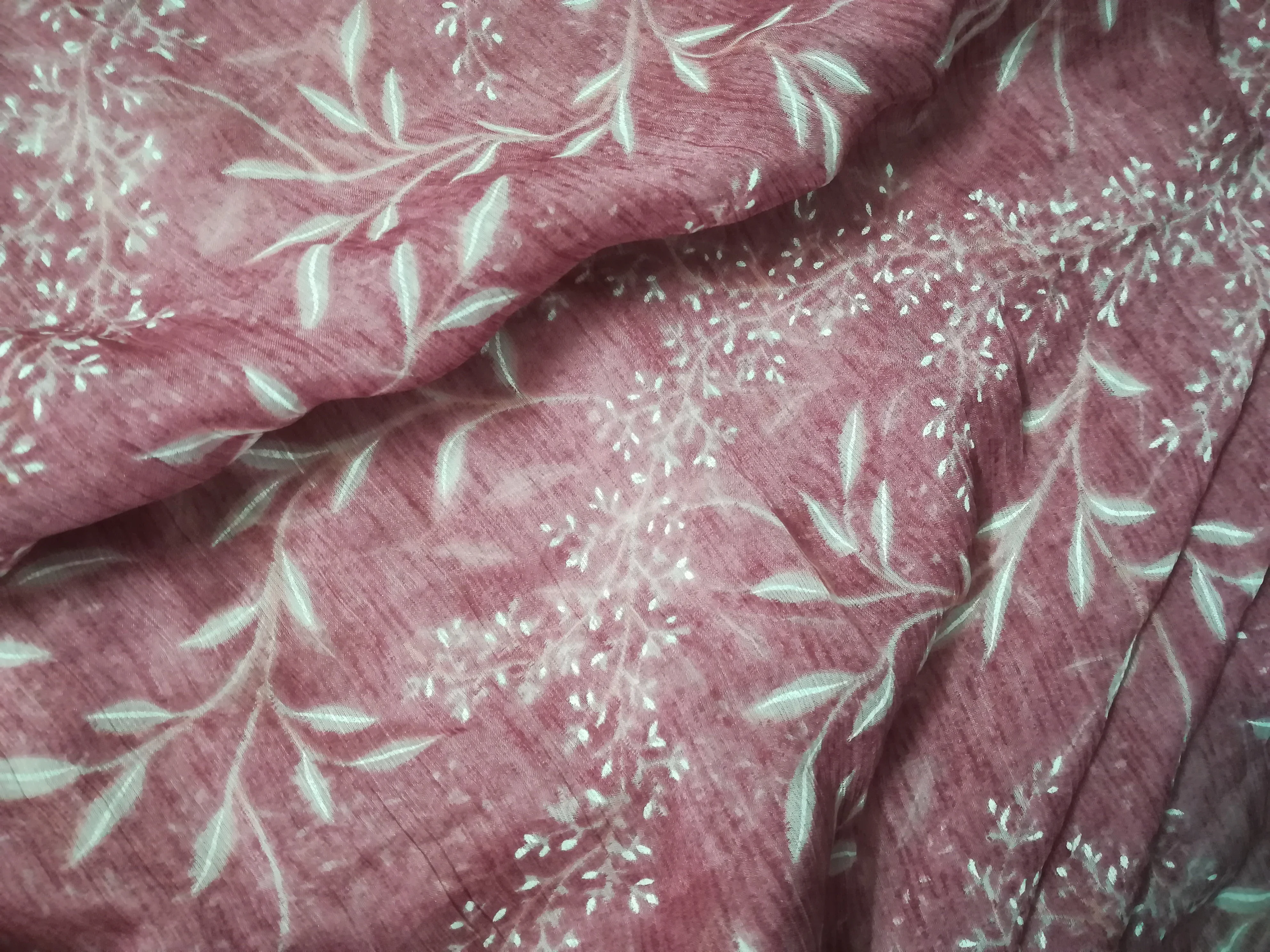 

kcun new satin chiffon fabric spring/summer calico fabric with colorful flowers