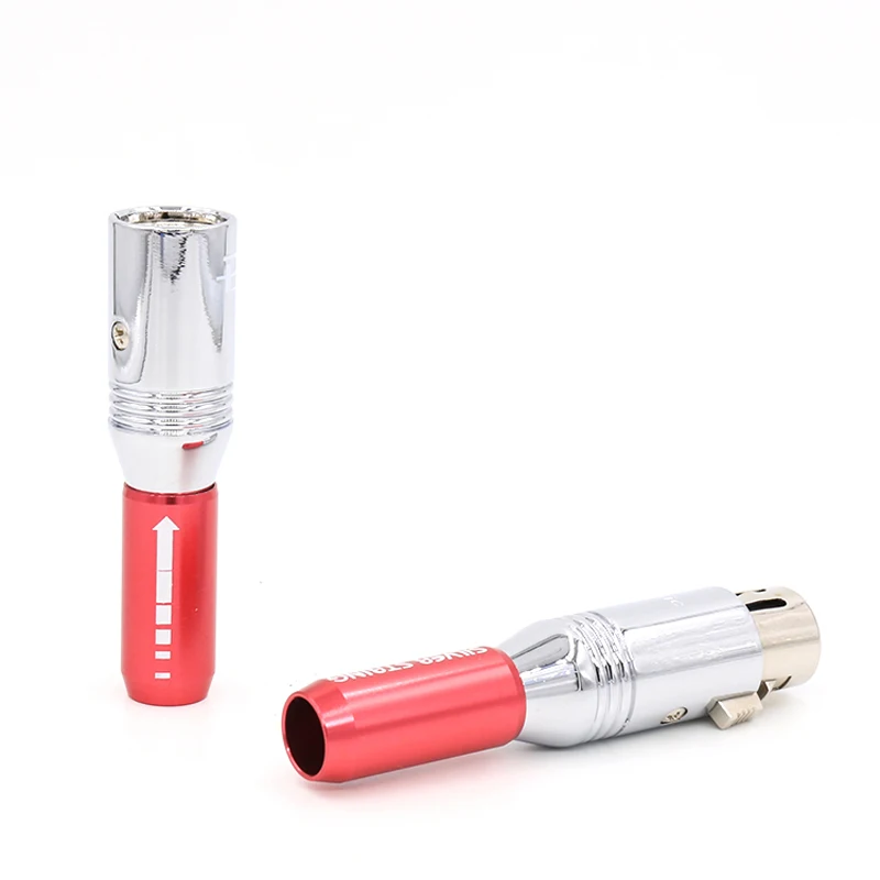 4 шт. Pailiccs штекеры XLR посеребренные Межблочные XLR jack XLR Кабельные вилки с соединительный кабель XLR