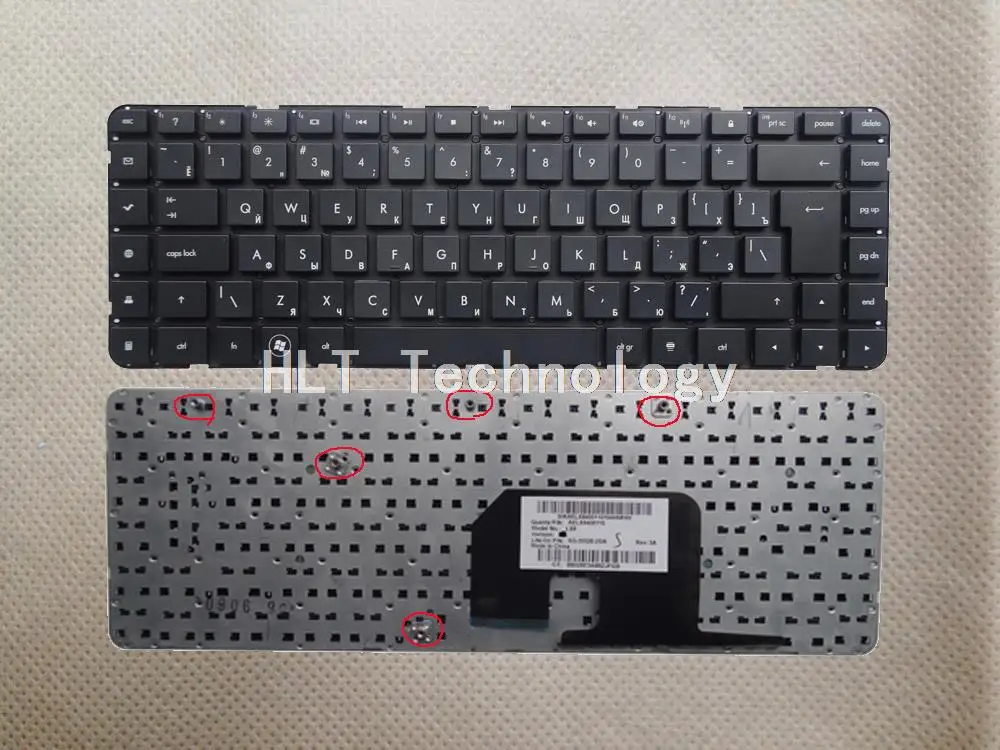 Оригинальная и новая черная Русская клавиатура для HP DV6 3000 3029TX 3049TX 3013 3110er хорошая