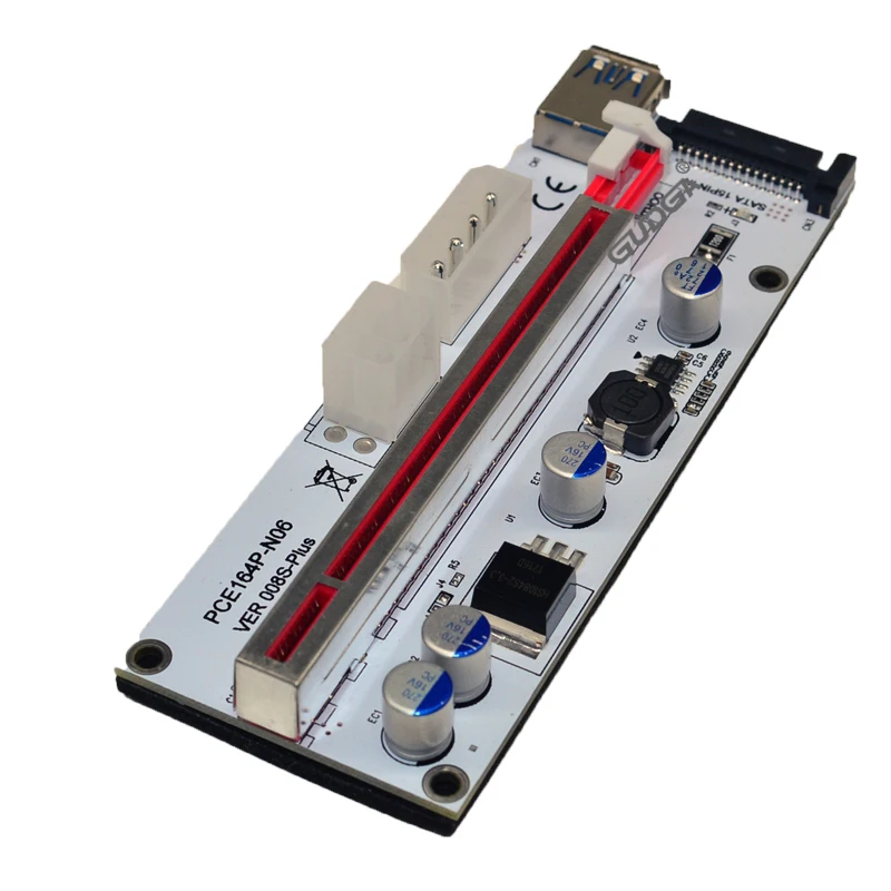 PCI-E Express 1X до 16X графический удлинитель карта расширения для майнинга Ethereum ETH