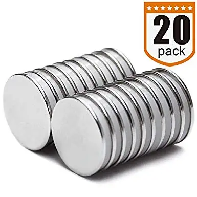 

Strong Neodymium Disc Magnets with Double-Sided Adhesive, Powerful, Permanent Rare Earth Magnets Fridge DIY Scientific Magnets