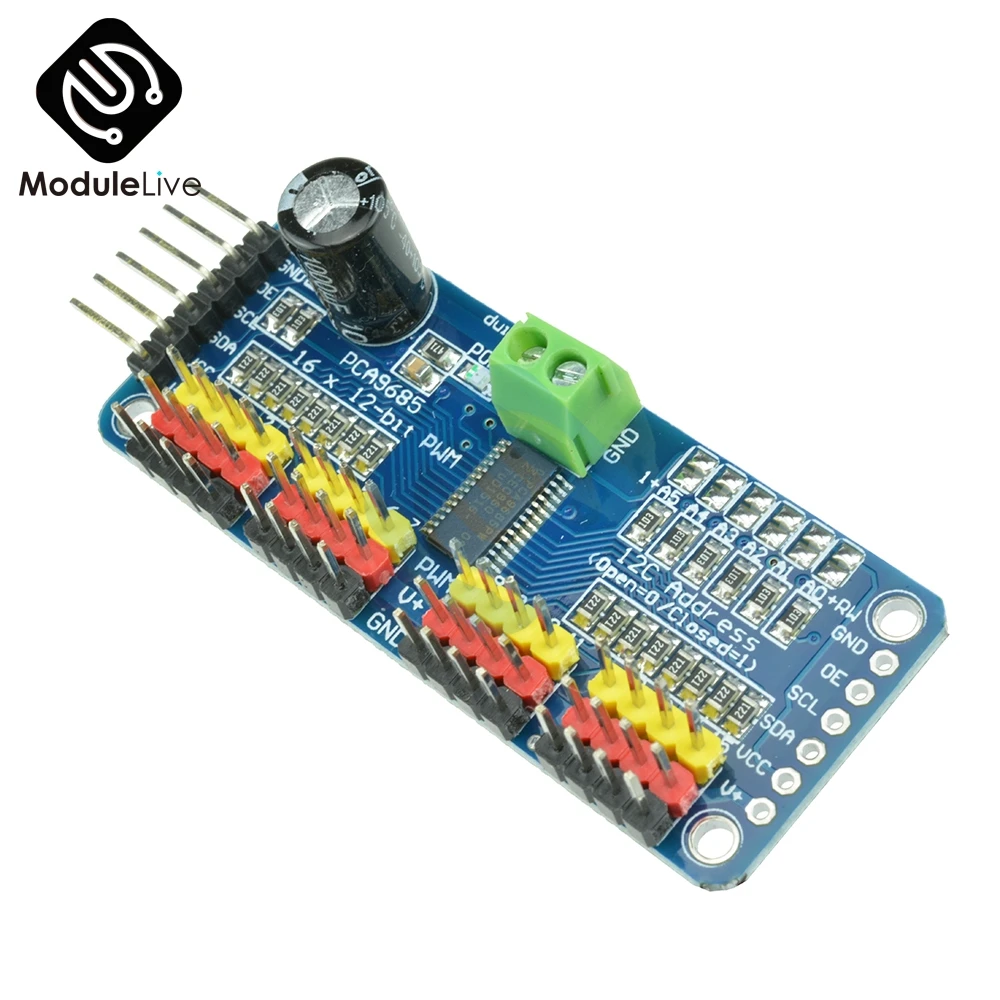 16 канальный видеорегистратор 12 битная ШИМ/Servo Driver I2C интерфейс PCA9685 модуль Raspberry pi