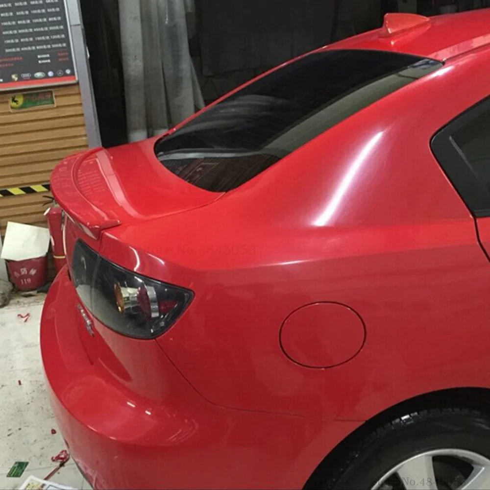 Для Mazda 3 M3 спойлер 2006-2010 Черный Белый автомобильный Стайлинг ABS пластик
