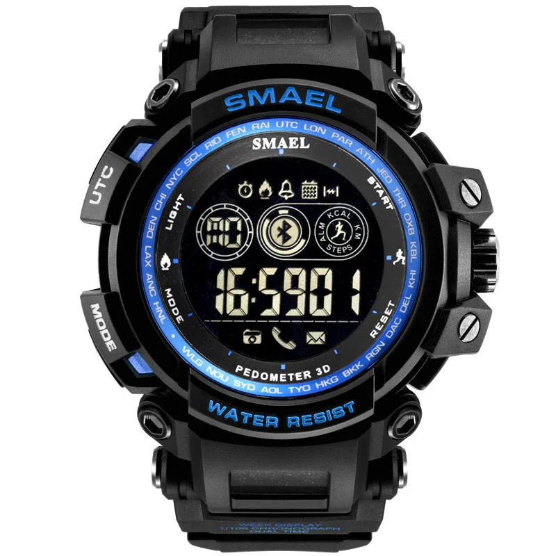 

SMAEL Men Wrist Watch Smart Waterproof Bluetooth Digital Watch Man Relogio Sport Masculino Sports Watches For Android IOS Phone