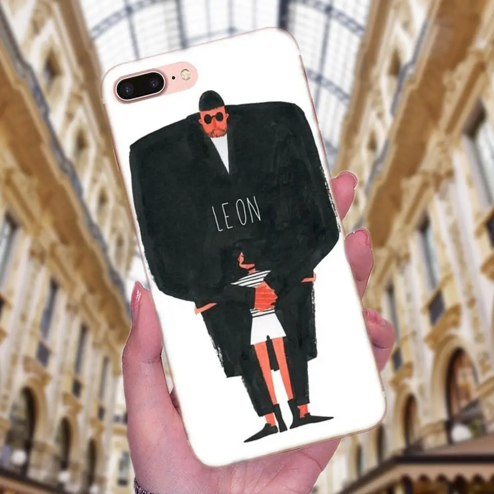 Leon Matilda Натали Портман Фильм Мягкий чехол для Samsung Galaxy Note 5 8 9 S3 S4 S5 S6 S7 S8 S9 S10 mini Edge Plus