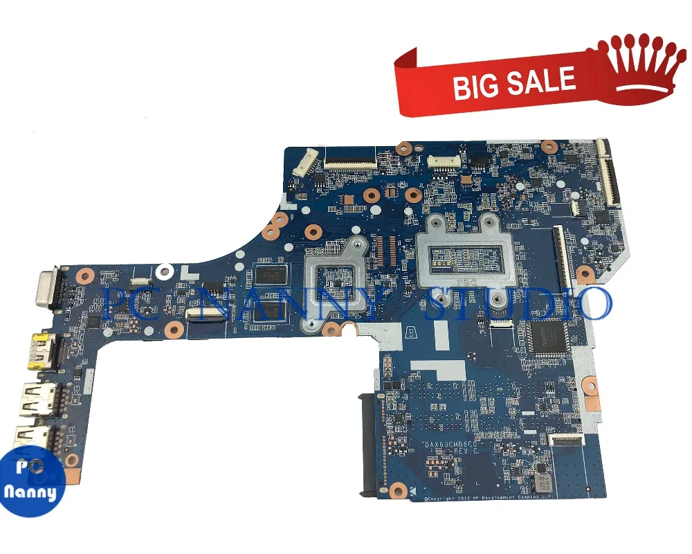 PCNANNY для HP ProBook 470 G3 450 материнская плата ноутбука DAX63CMB6C0 I7-6500U SR2EZ DDR3L протестирована