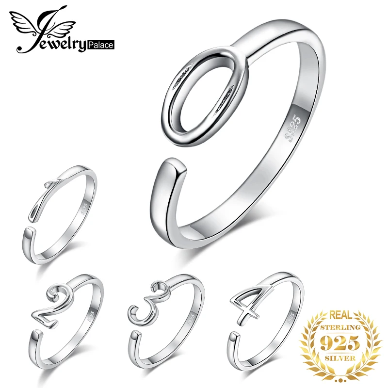 JewelryPalace модные 0.08ct стимулировали сапфирами пасьянс кольцо стерлингового серебра