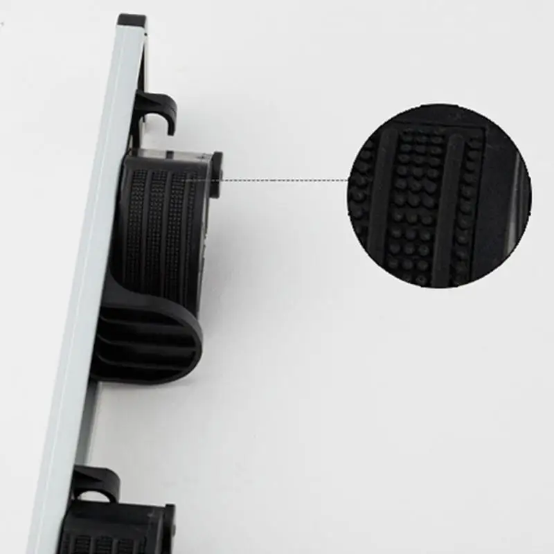 

4 Position 5 Hooks Storage Rack Kitchen Wall Mounted Metal Mop Broom Towel Storage Rack Family Bathroom Tools