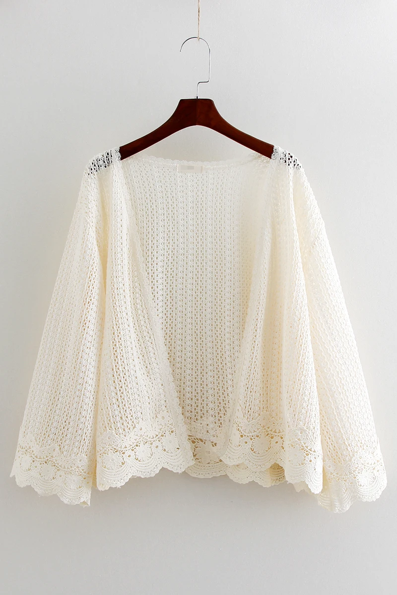 

Autumn Women V-Neck Knitted Casual Sweaters Cardigans Lady Knitting Outwear Sunscreen Air Condition Tops