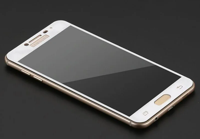 Полное покрытие закаленное стекло для Samsung Galaxy C5 C7 C9 Pro 2017 Защитная пленка экрана C8