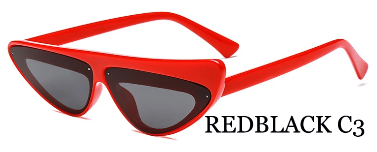 WTYJ011 Redblack MIZHO узкая рамка Пластиковые градиентные тонированные крошечные солнцезащитные очки для женщин Кошачий глаз Высокое качество UV400 красный хип хоп солнцезащитные очки для женщин - Цвет линз: WTYJ011 Redblack