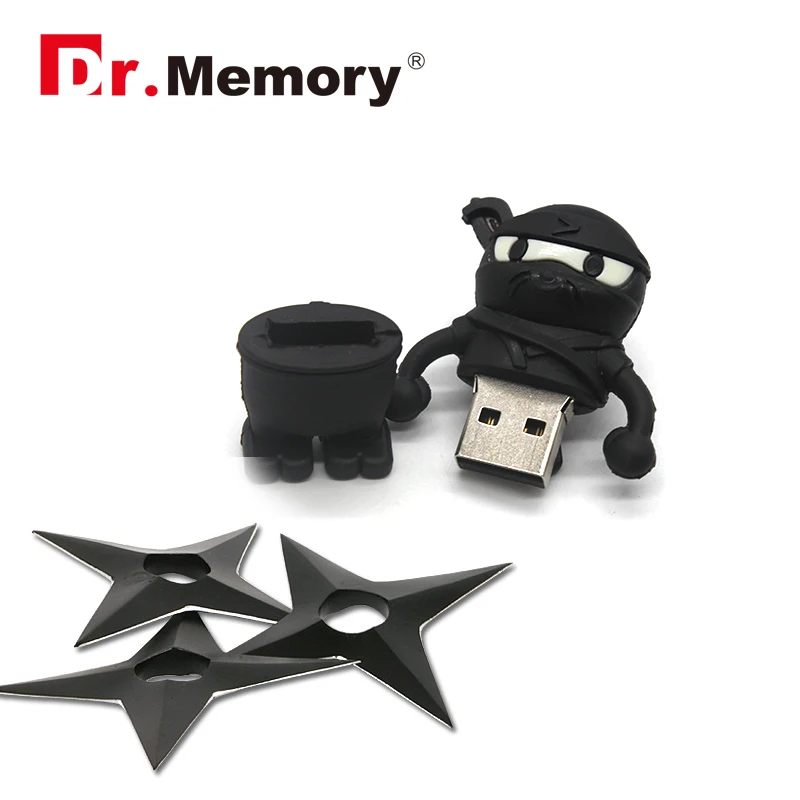 Забавные ниндзя флеш диск USB 2 0 64GB мультяшный накопитель 32 Гб аниме 4 ГБ 8