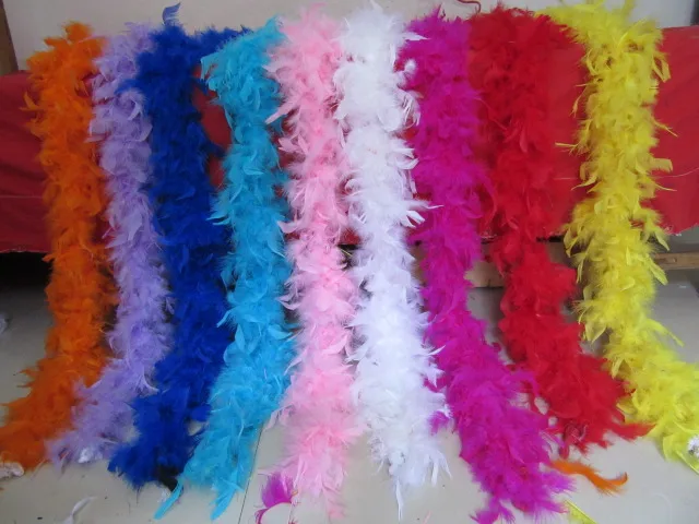 2 metros de frango Pena Faixa Turquia Boa para o casamento aniversario do decoracao roupas acessorios 1 шт. | Дом и сад