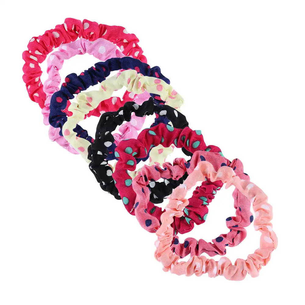 1 Pcs color random Цветочный принт, Женский хвостик, резинка для волос, богемный бант, резинка для волос, тиара, резинка для волос, аксессуары для волос - Цвет: 1 Pcs color random