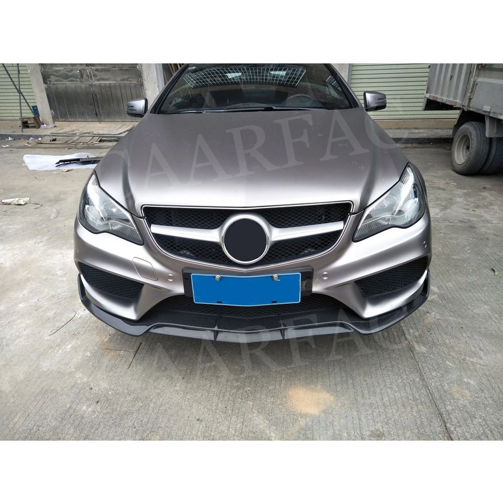 Передний спойлер из углеродного волокна для Mercedes Benz W207 C207 Coupe E200 E260 E300 2 двери 2014 2015