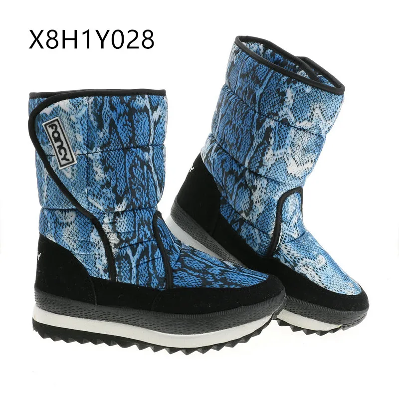 X8HY028 Женские ботинки; яркие зимние ботинки; красивый вид; плюш; мех; теплый стиль; большие размеры; популярные товары; ; большие размеры - Цвет: X8HY028