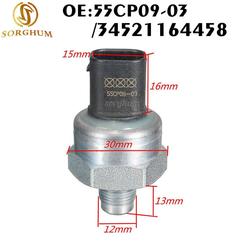 

New 55CP09-03 34521164458 For BMW 1.8 2.0 2.3 2.5 2.8 3.0 i ABS DSC DYNAMIC STABILITY CONTROL PRESSURE SENSOR 55CP0903